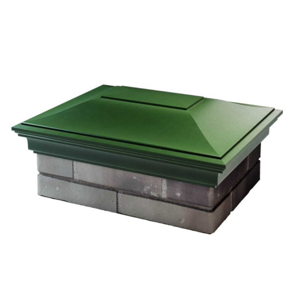 Колпак Zking Монблан Зеленый на столб 2х1.5 кирпича (515х385мм) в Феодосии фото