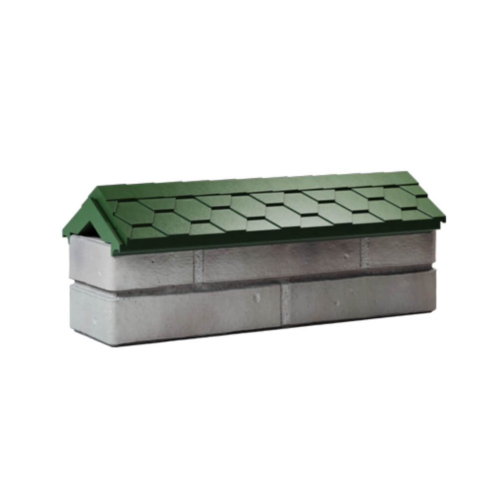 Парапет Zking Эверест Зеленый с посадкой на 0.5 кирпича (130мм) Феодосия фото