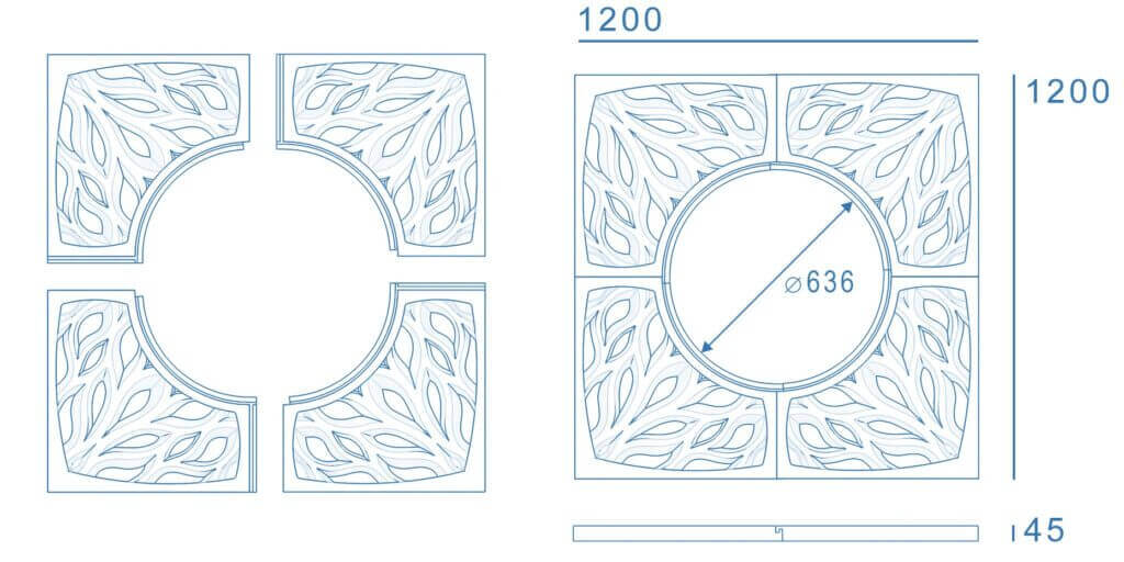 Приствольная решетка для дерева ZKING CRUST 1.2х1.2м Черная в Феодосии фото