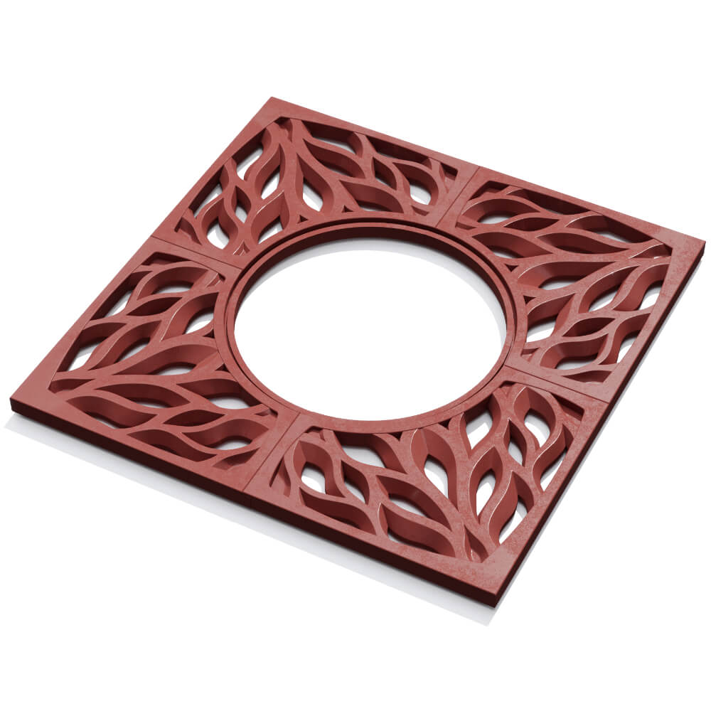 Приствольная решетка для дерева ZKING CRUST 1.2х1.2м Красная в Феодосии фото