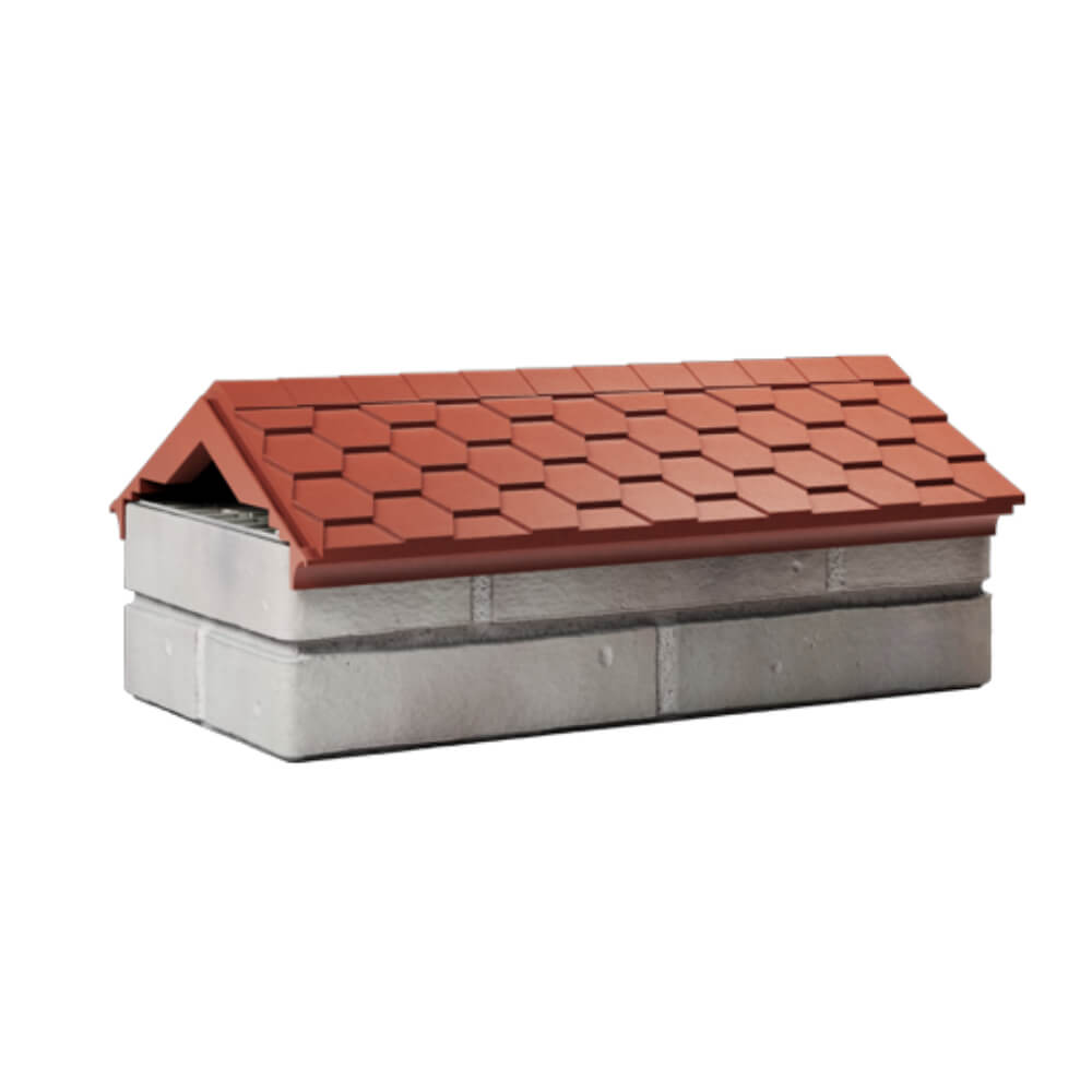 Парапет Zking Эверест Красный с посадкой на 1 кирпич (200/225/255мм) Феодосия фото