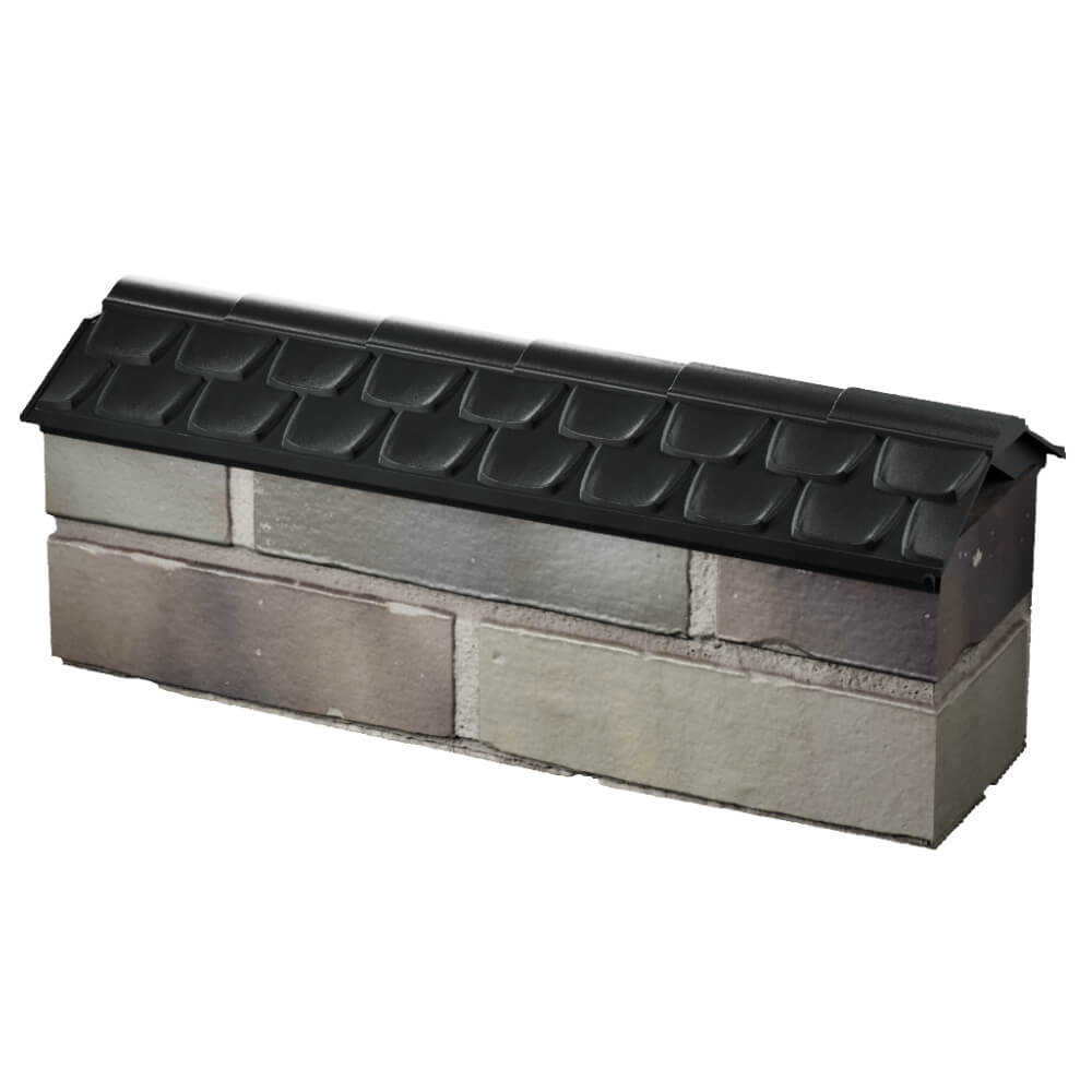 Парапет Zking Эльбрус Черный с посадкой на 0.5 кирпича (130мм) в Феодосии фото