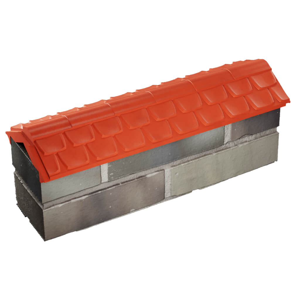 Парапет Zking Эльбрус Красный с посадкой на 0.5 кирпича (130мм) в Феодосии фото