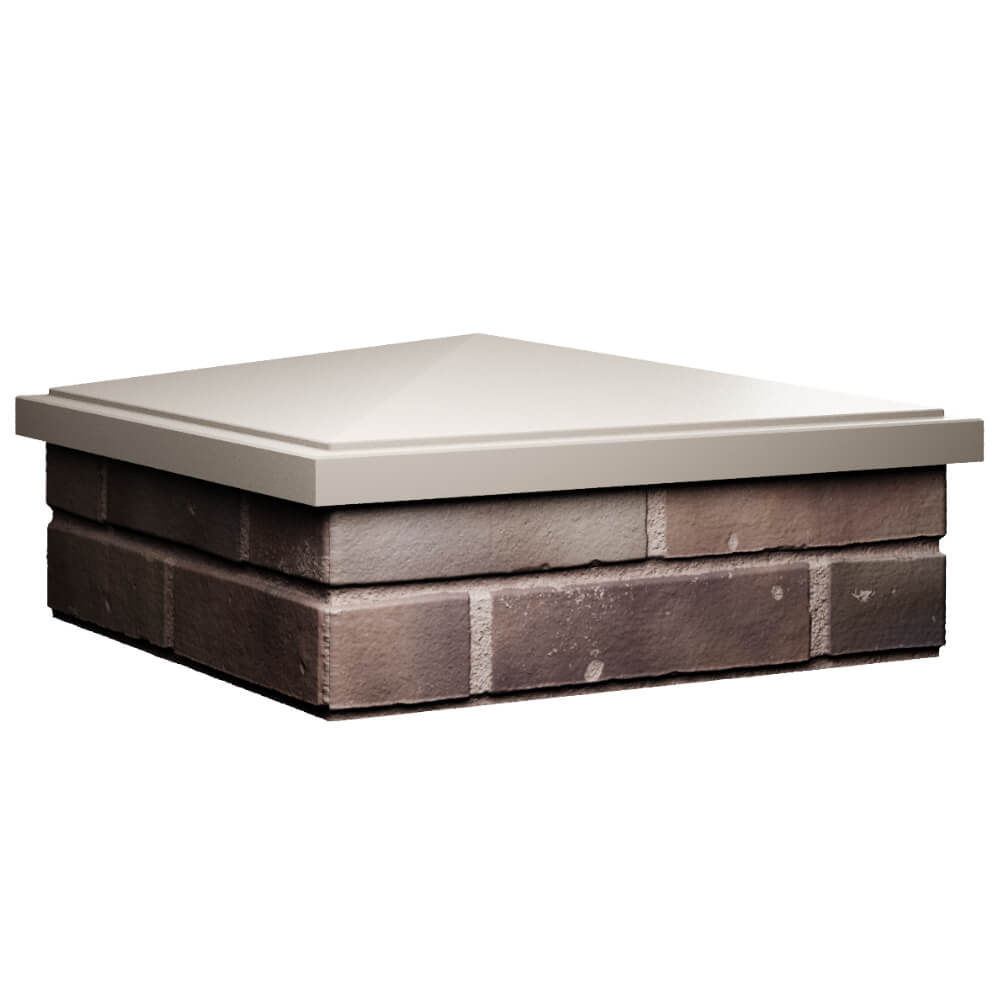 Колпак Zking БонаМоно Бежевый на столб 2х2 кирпича (515х515, 530х530мм) в Феодосии фото