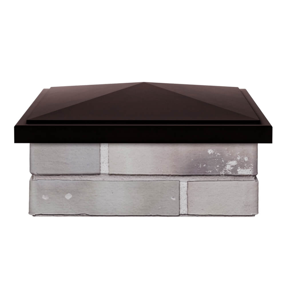 Колпак Zking БонаМоно Коричневый на столб 1.5х1.5 кирпича (385х385, 400х400мм) Феодосия фото