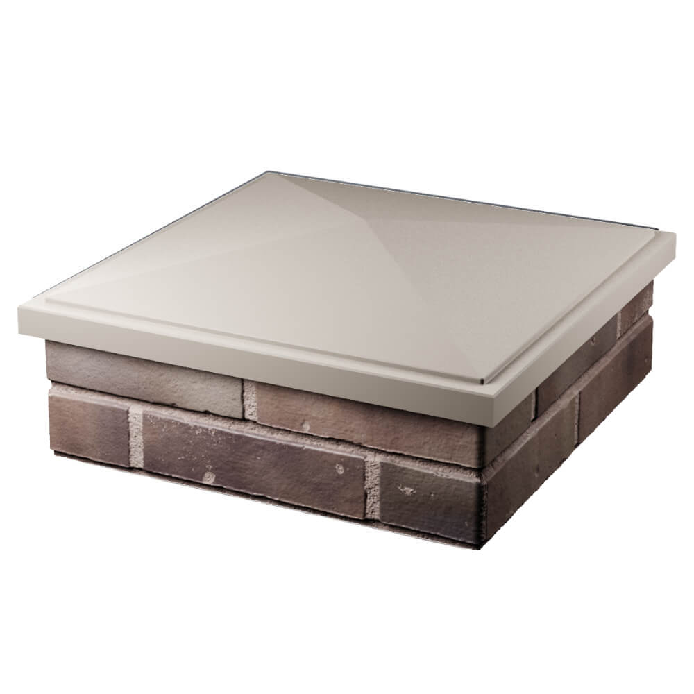 Колпак Zking БонаМоно Бежевый на столб 2х2 кирпича (515х515, 530х530мм) в Феодосии фото