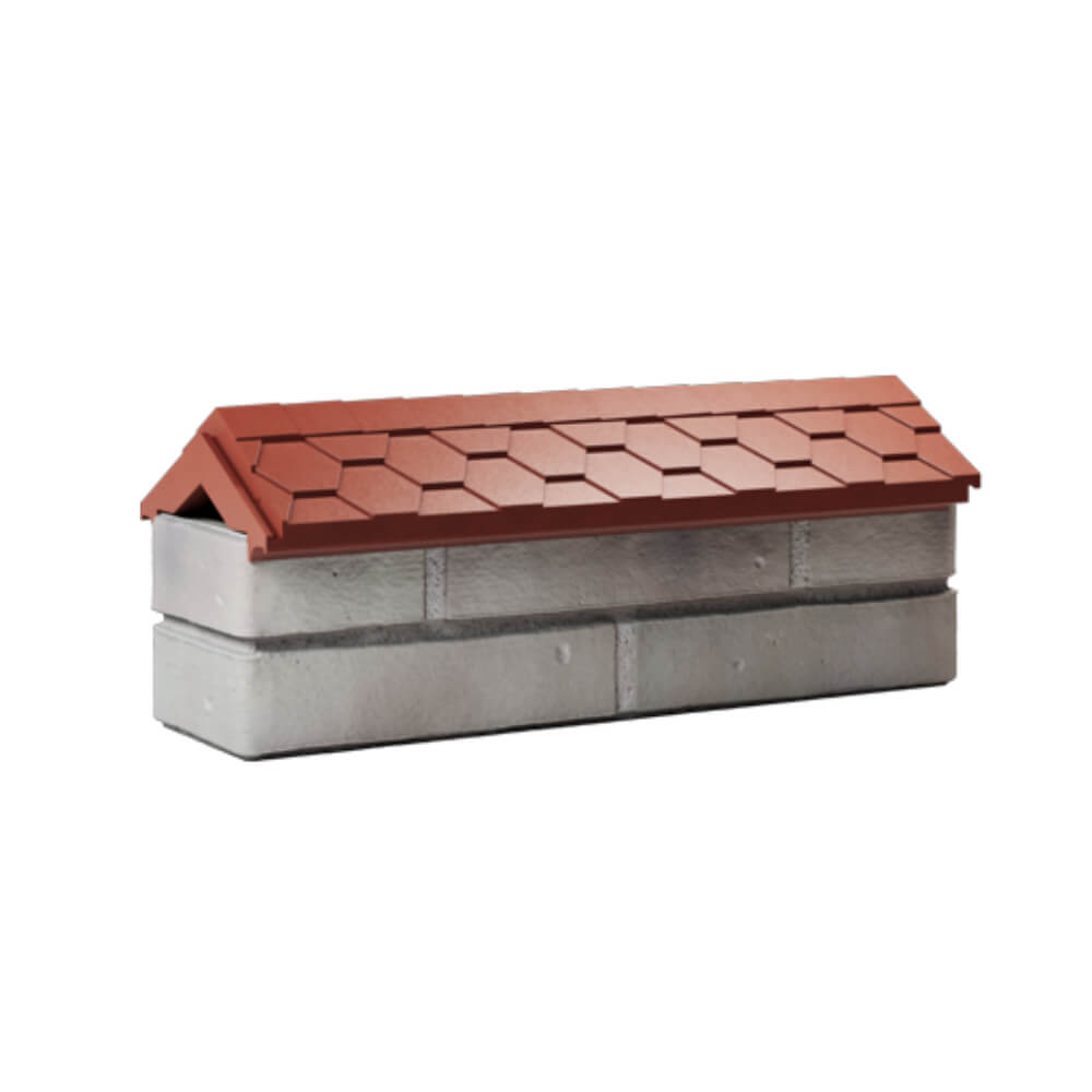 Парапет Zking Эверест Красный с посадкой на 0.5 кирпича (130мм) Феодосия фото