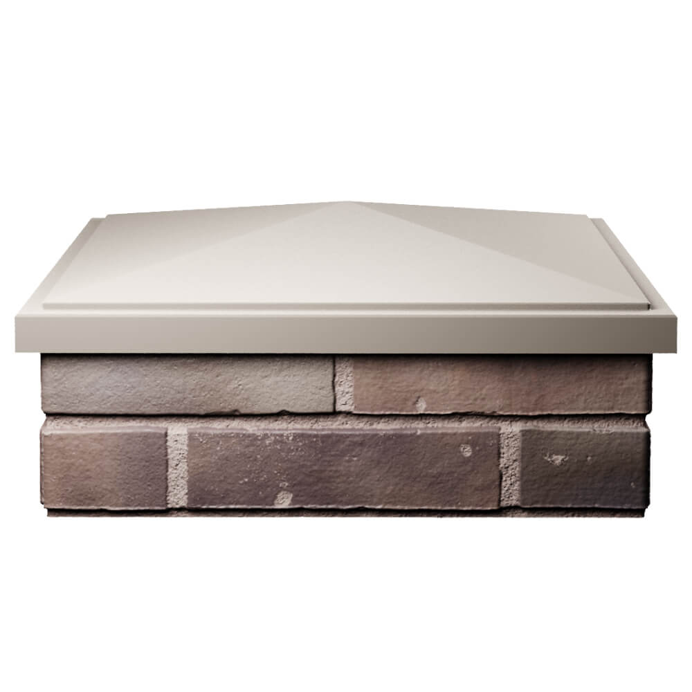 Колпак Zking БонаМоно Бежевый на столб 2х2 кирпича (515х515, 530х530мм) Феодосия фото