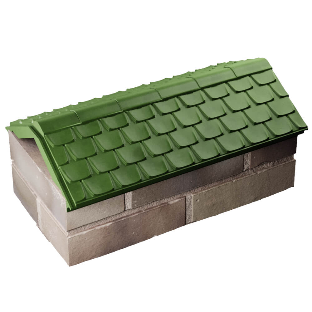 Парапет Zking Эльбрус Зеленый с посадкой на 1 кирпич (255мм) в Феодосии фото