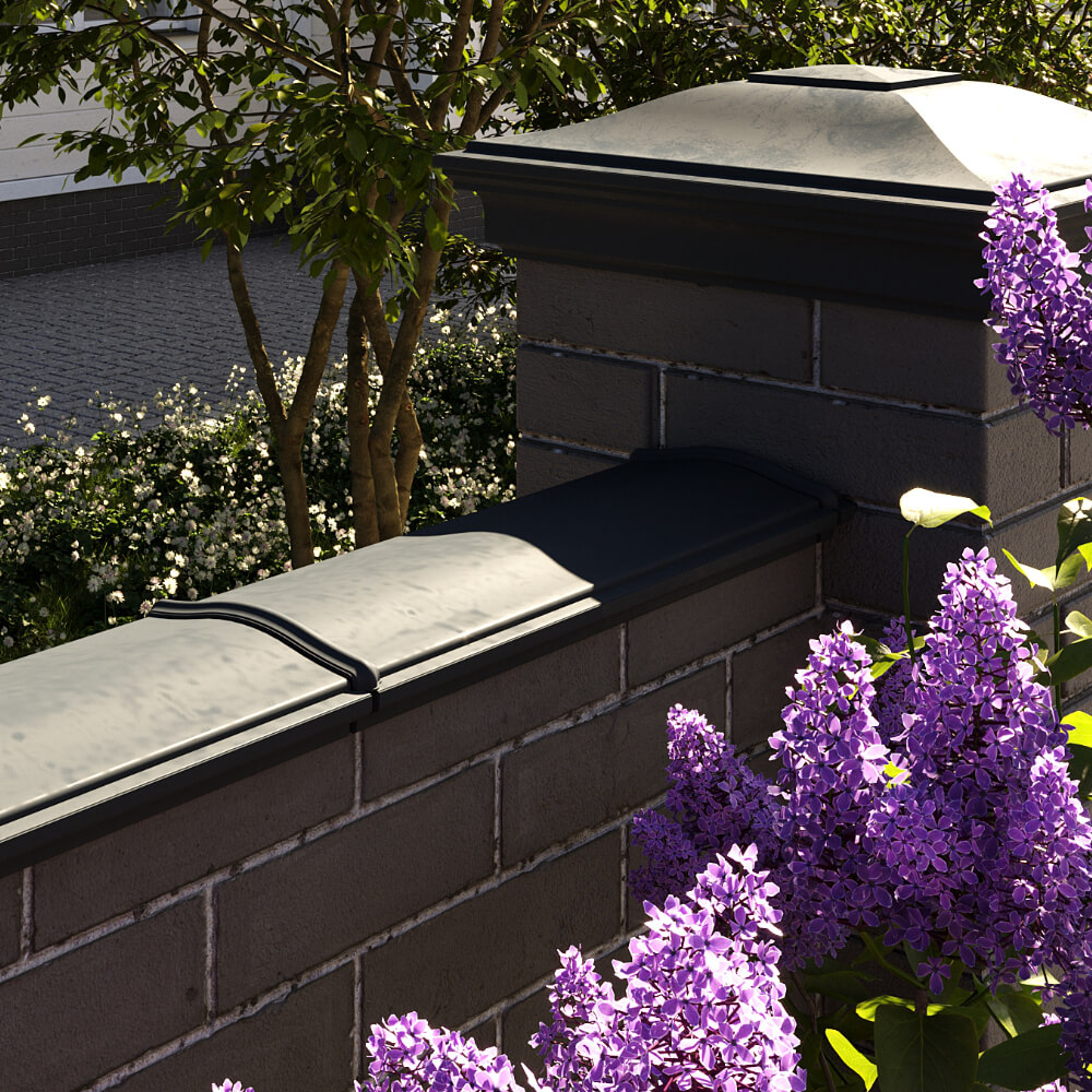 Парапет Zking Монблан Черный посадка на 0.5 кирпича (130мм) в Феодосии фото