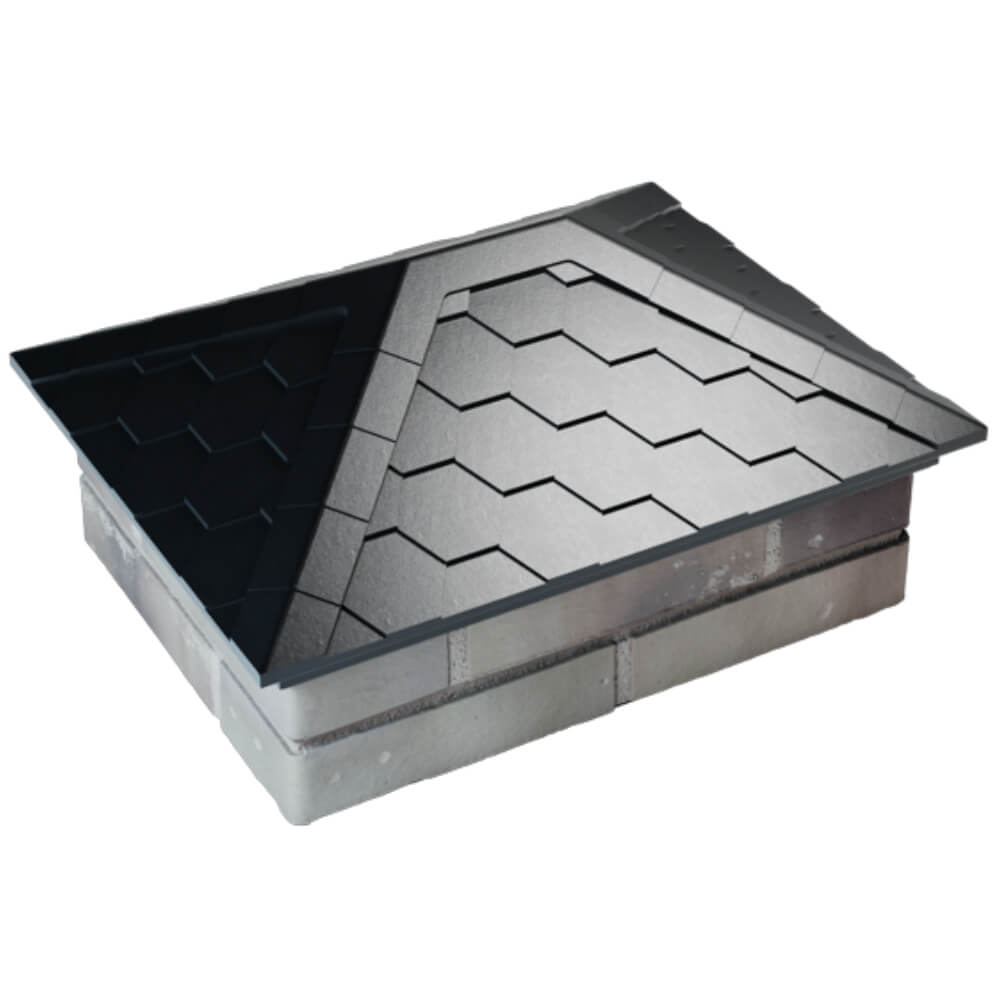 Колпак Zking Эверест Черный на столб 2х1.5 кирпича (520х390мм) Феодосия фото