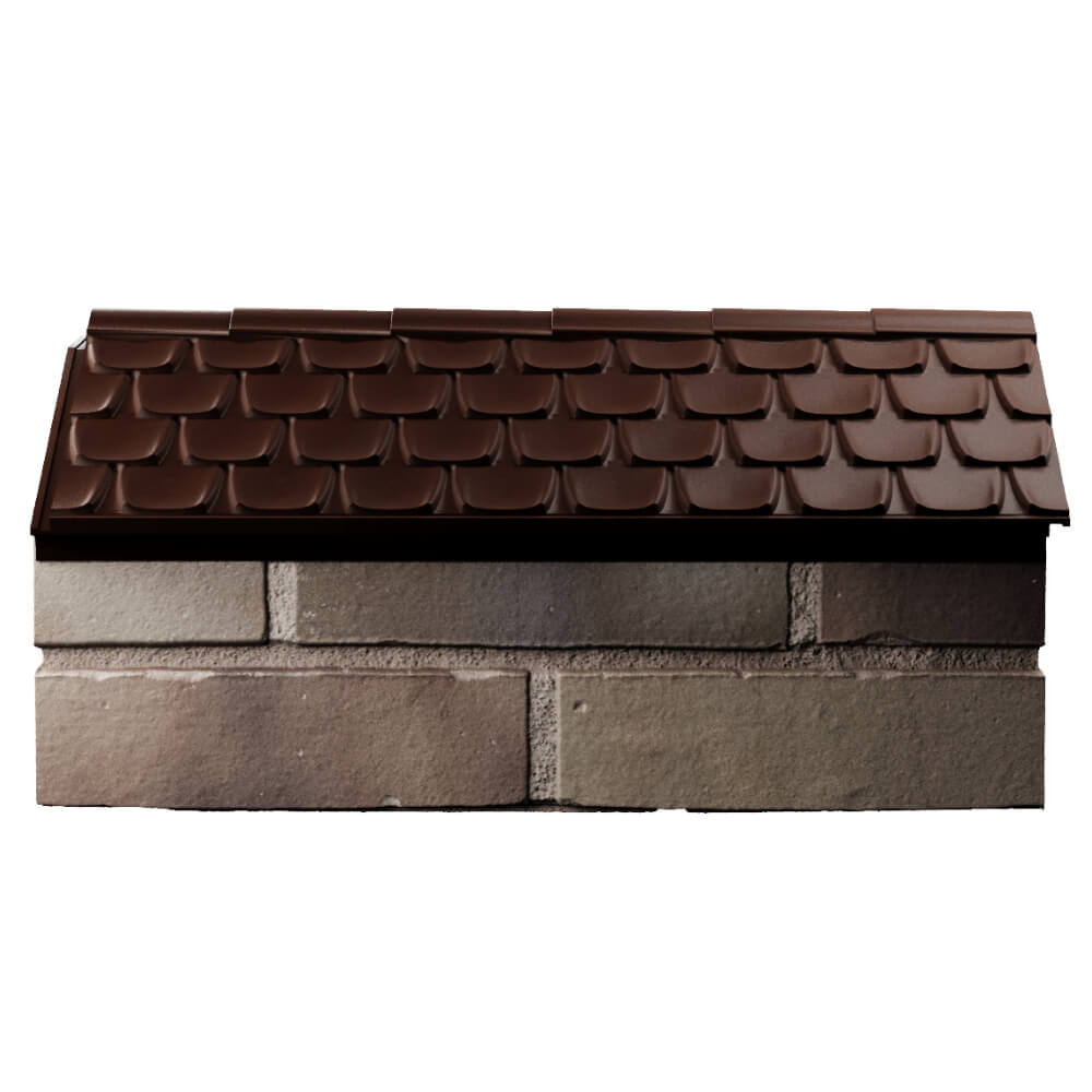 Парапет Zking Эльбрус Коричневый с посадкой на 1 кирпич (255мм) в Феодосии фото