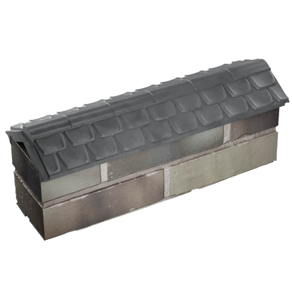 Парапет Zking Эльбрус Серый с посадкой на 0.5 кирпича (130мм) в Феодосии фото