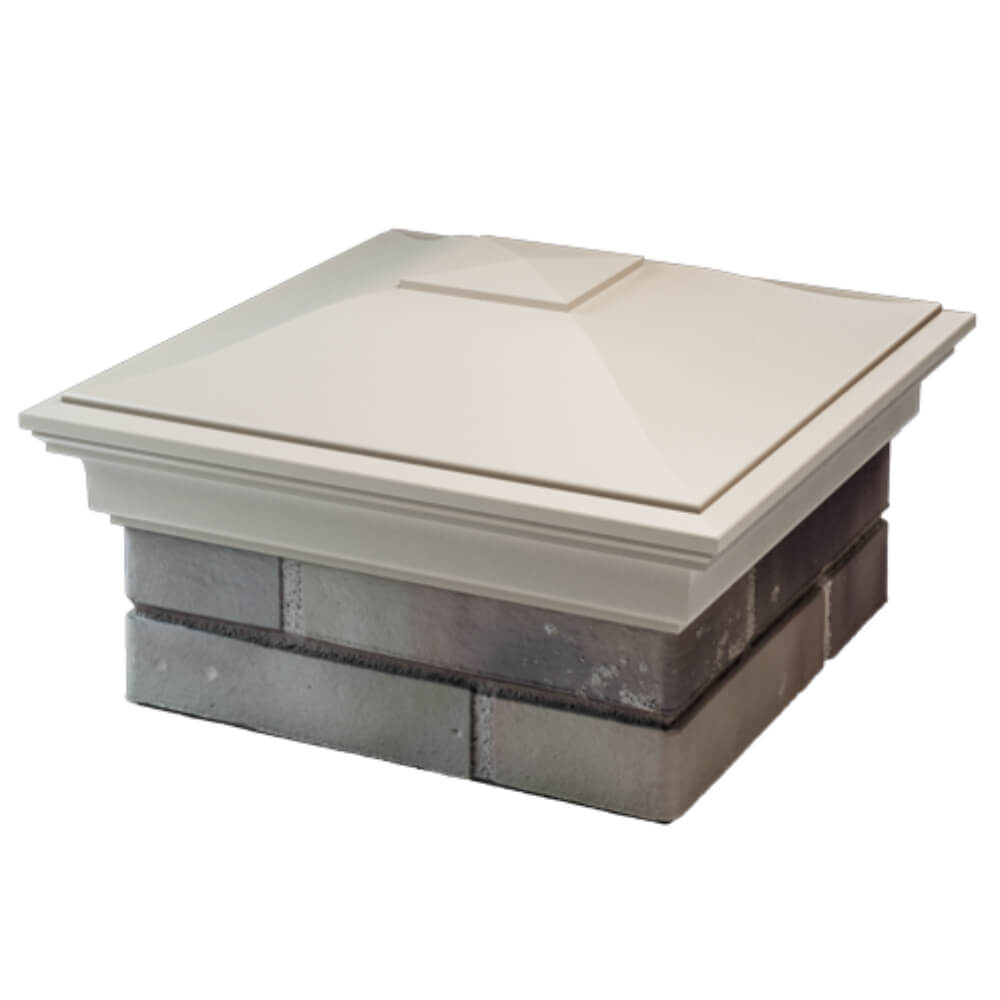 Колпак Zking Монблан Бежевый на столб 1.5х1.5 кирпича (385х385мм) в Феодосии фото