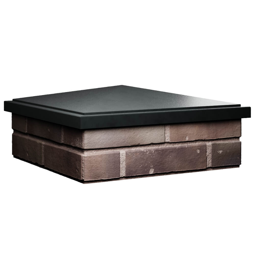 Колпак Zking БонаМоно Черный на столб 2х2 кирпича (515х515, 530х530мм) в Феодосии фото