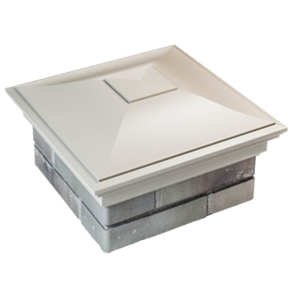 Колпак Zking Монблан Бежевый на столб 1.5х1.5 кирпича (385х385мм) в Феодосии фото