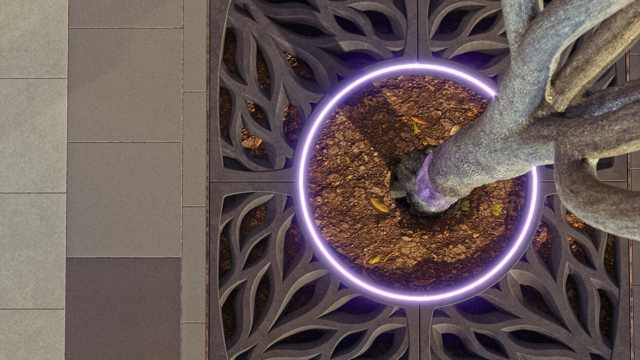 Приствольная решетка для дерева ZKING CRUST 1.2х1.2м Черная в Феодосии фото