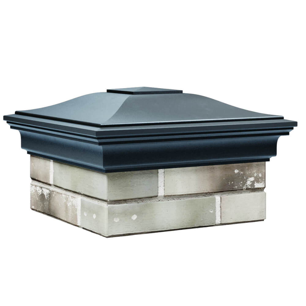 Колпак Zking Монблан Серый на столб 1.5х1.5 кирпича (385х385мм) в Феодосии фото