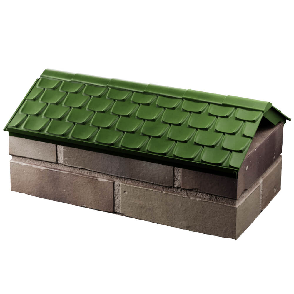 Парапет Zking Эльбрус Зеленый с посадкой на 1 кирпич (255мм) в Феодосии фото