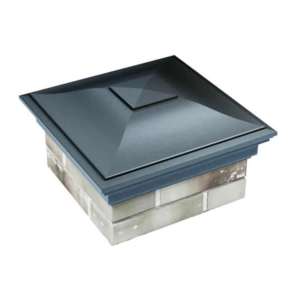 Колпак Zking Монблан Серый на столб 1.5х1.5 еврокирпича 0.7НФ (355х355мм) в Феодосии фото