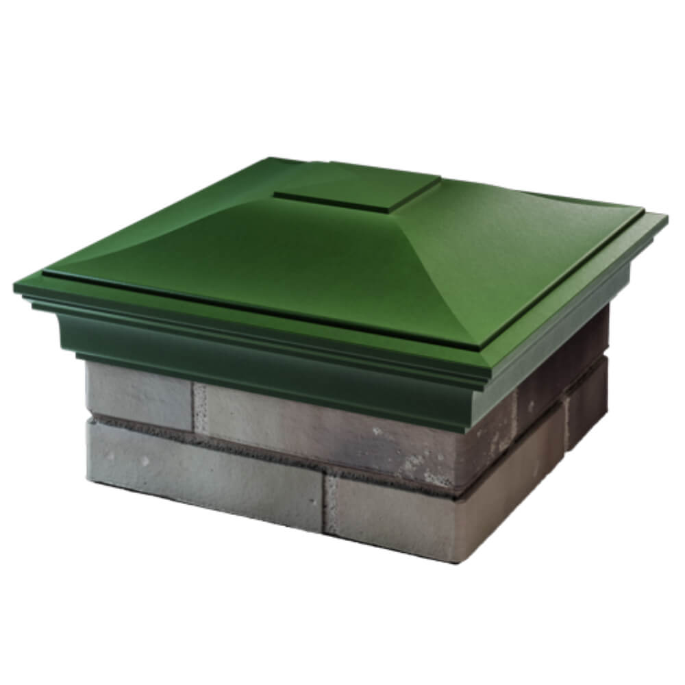 Колпак Zking Монблан Зеленый на столб 1.5х1.5 кирпича (385х385мм) в Феодосии фото