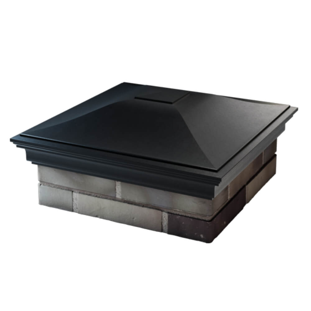 Колпак Zking Монблан Черный на столб 2х2 кирпича (515х515мм) в Феодосии фото