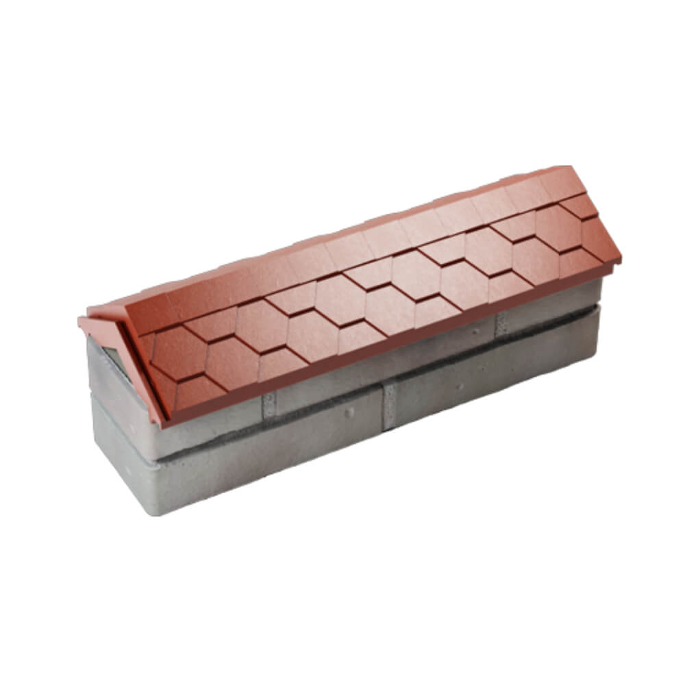Парапет Zking Эверест Красный с посадкой на 0.5 кирпича (130мм) в Феодосии фото