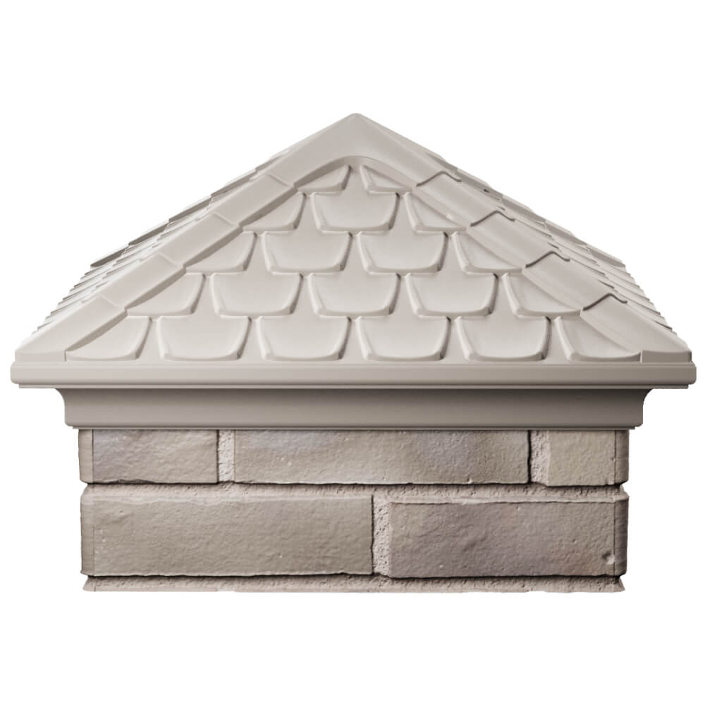 Колпак Zking Эльбрус Бежевый на столб 1.5х1.5 кирпича (385х385мм) Феодосия фото