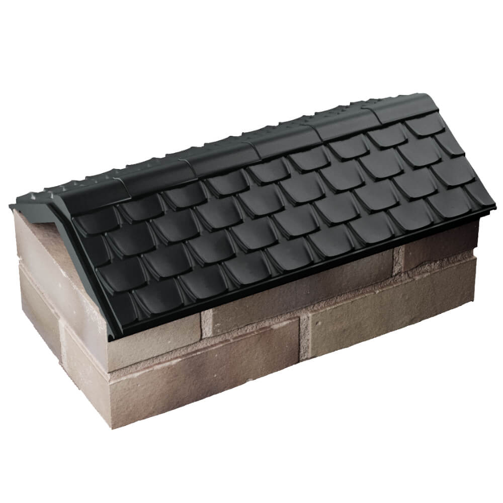 Парапет Zking Эльбрус Черный с посадкой на 1 кирпич (255мм) в Феодосии фото