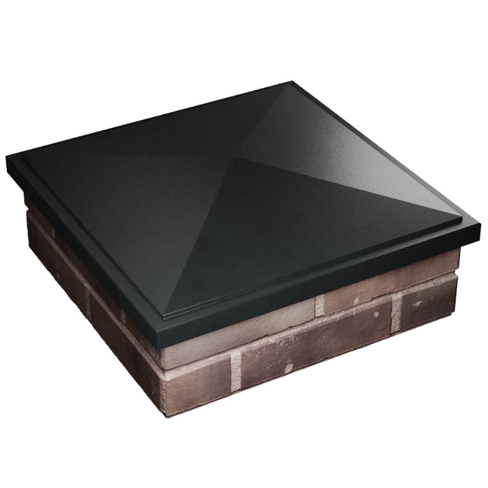 Колпак Zking БонаМоно Черный на столб 2х2 кирпича (515х515, 530х530мм) в Феодосии фото