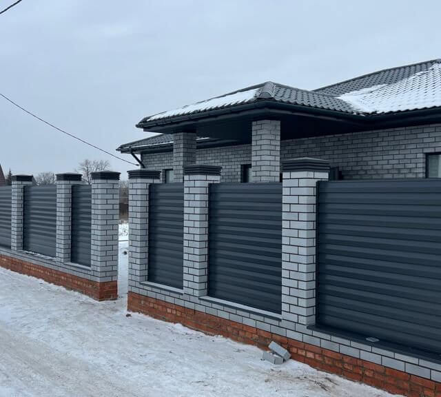 Колпак Zking Бона ХайТек Серый на столб 1.5х1.5 кирпича (385х385мм) в Феодосии фото