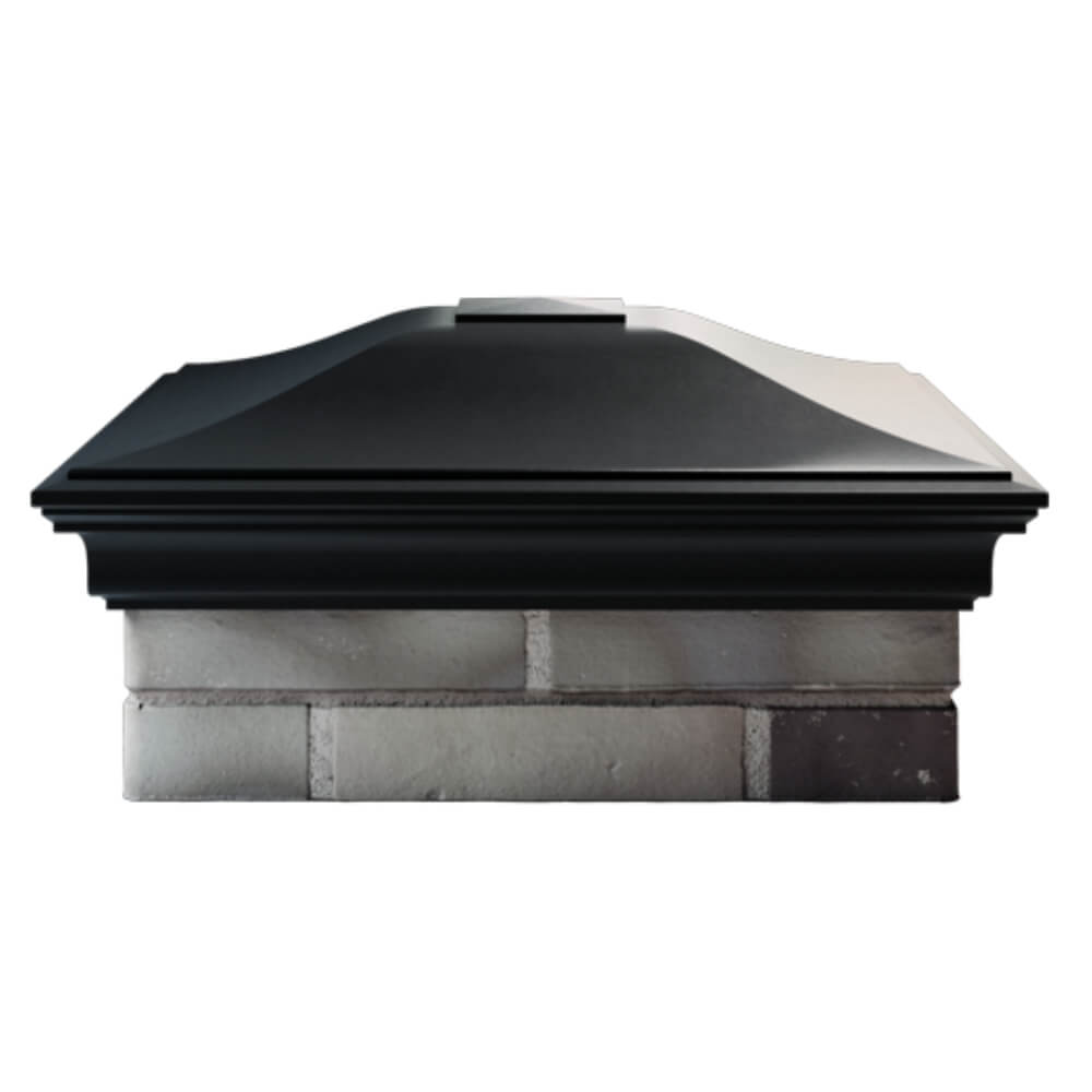 Колпак Zking Монблан Черный на столб 2х2 кирпича (515х515мм) в Феодосии фото