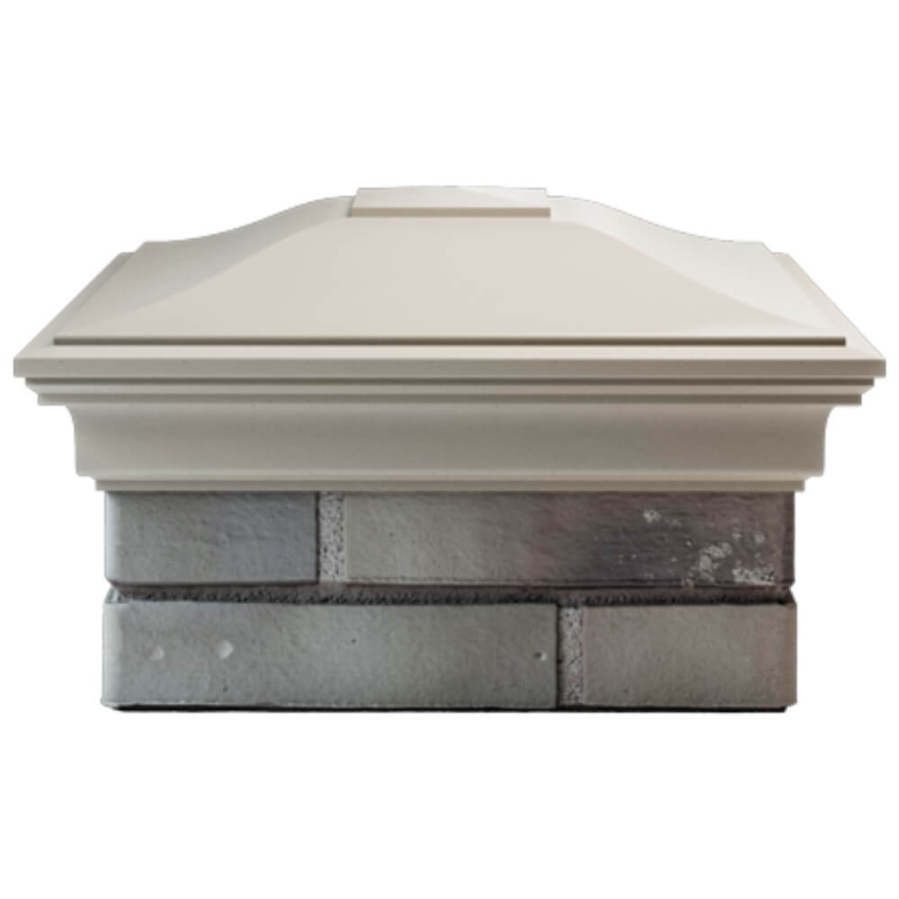 Колпак Zking Монблан Бежевый на столб 1.5х1.5 кирпича (385х385мм) Феодосия фото