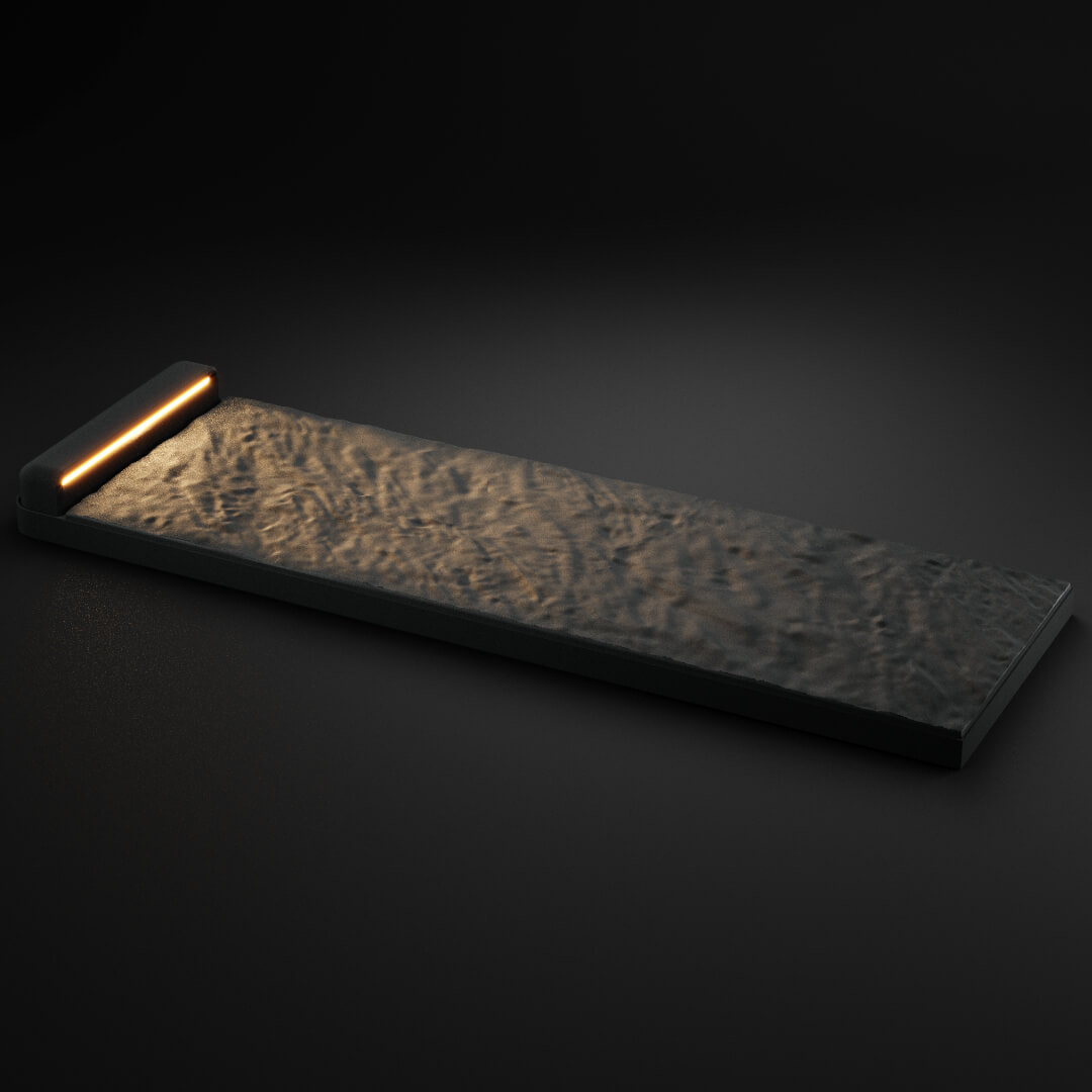 LED Светильник для шаговой плиты STONE Графитовый Серый 330х75х98мм в Феодосии фото