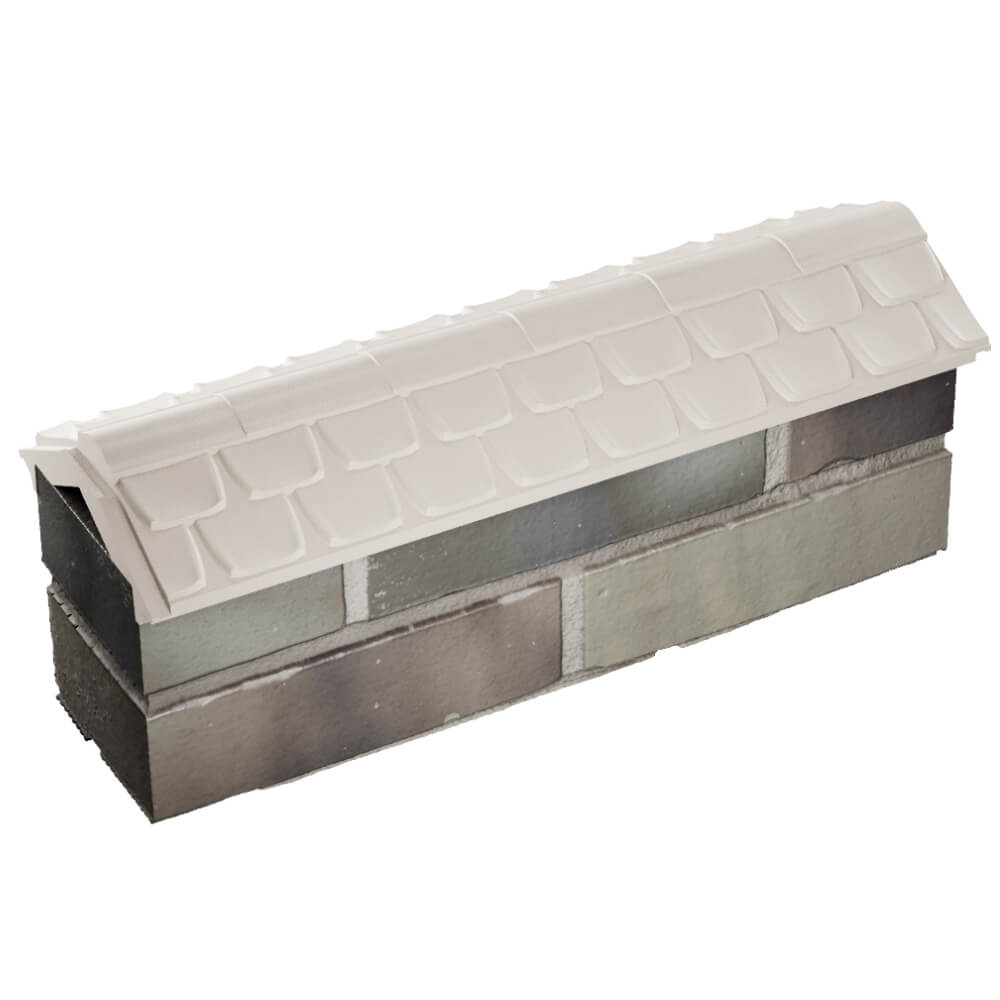 Парапет Zking Эльбрус Бежевый с посадкой на 0.5 кирпича (130мм) в Феодосии фото