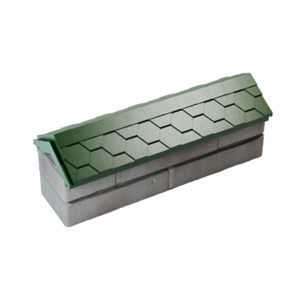 Парапет Zking Эверест Зеленый с посадкой на 0.5 кирпича (130мм) в Феодосии фото