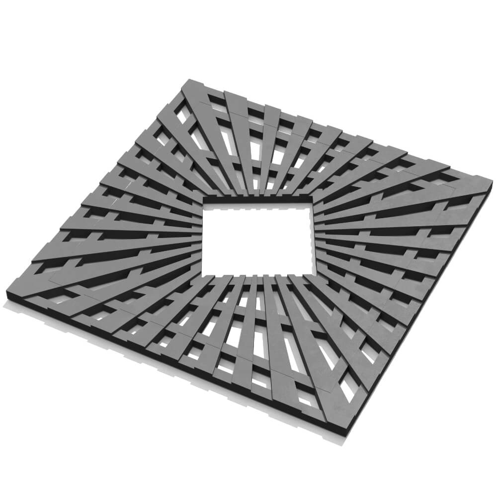 Приствольная решетка для дерева ZKING ATMOSPHERE 1.2х1.2м Серая в Феодосии фото