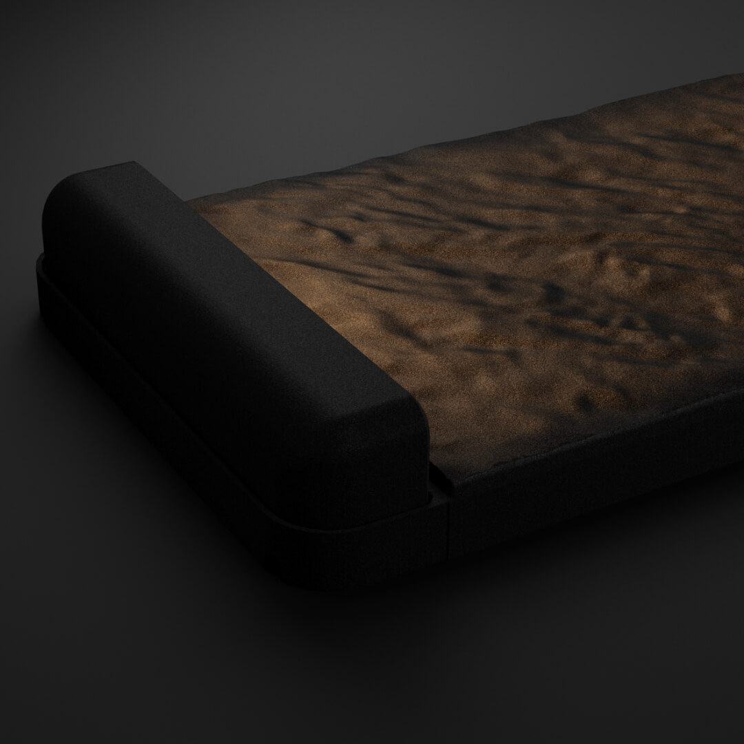 LED Светильник для шаговой плиты STONE Черный Сланец 330х75х98мм в Феодосии фото