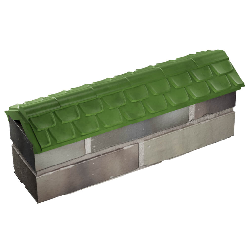 Парапет Zking Эльбрус Зеленый с посадкой на 0.5 кирпича (130мм) в Феодосии фото